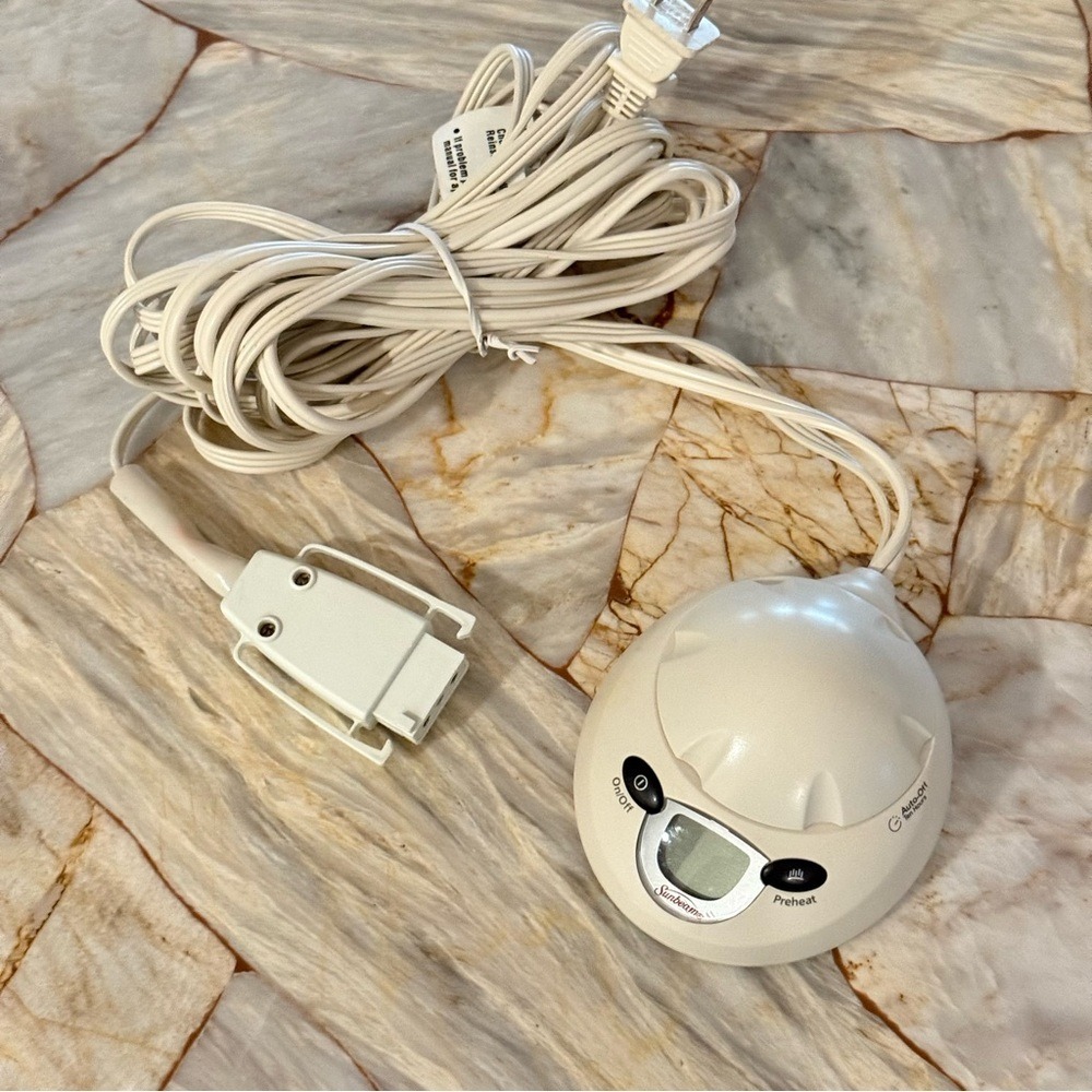 Sunbeam PAC-214 electric blanket control cord controller
